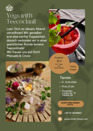 Yoga und Teecocktails